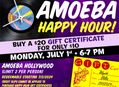 Gift Certificate Happy Hour at Amoeba Hollywood Monday, July 1