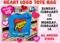 Heart Logo Tote Bag On Sale at Our Stores February 13-14