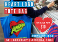 Heart Logo Tote Bag Sale Online and At Our Bay Area Stores