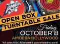 Open Box Turntable Sale at Amoeba Hollywood Friday, October 8