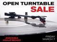 Open Box Turntable Sale at Amoeba Hollywood Friday, March 7