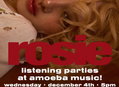 Rosé Listening Parties at All Amoeba Stores December 4th