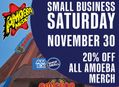 Small Business Saturday Sale at Our Stores November 30