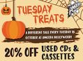 Tuesday Treats: 20% Off Used CDs & Used Cassettes at Amoeba Hollywood October 22