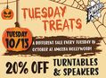 20% Off Turntables & Speakers in LA October 15