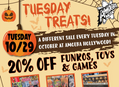 Tuesday Treats: 20% Off Funkos, Games & Toys at Amoeba Hollywood October 29