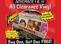 Clearance Vinyl BOGO Sale at Amoeba Hollywood November 9-10