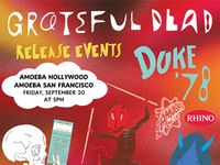 Grateful Dead Duke '78 Release Events at Amoeba San Francisco & Hollywood September 20