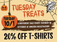 Tuesday Treats: 20% Off T-Shirts at Amoeba Hollywood October 1