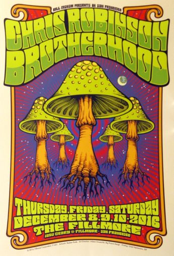 Chris Robinson Brotherhood - The Fillmore - December 8-10, 2016 (Poster)