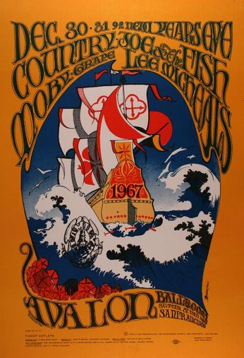 Country Joe & The Fish - The Avalon Ballroom - December 30-31, 1966 (Poster)