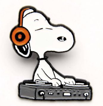 DJ Snoopy (Enamel Pin)