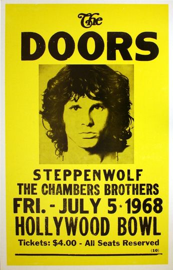 The Doors - Hollywood Bowl - July 5, 1968 (Poster)
