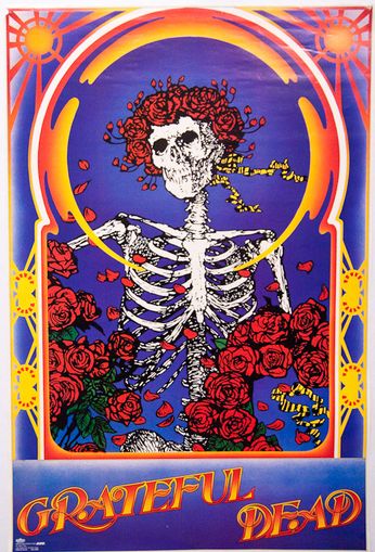 Grateful Dead - Skeleton and Roses (Poster) - Amoeba Music