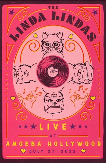 The Linda Lindas Live At Amoeba Hollywood - July 27th, 2022 (Poster)