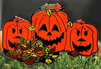 Halloween Pumpkin Patch (Enamel Pin)