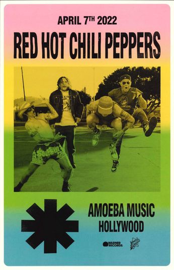 Red Hot Chili Peppers Live At Amoeba Hollywood - April 7, 2022 (Poster)