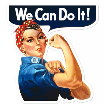 Rosie the Riveter - We Can Do It (Sticker)