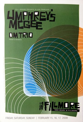 Umphrey's McGee - The Fillmore - February 15, 16 & 17, 2008 (Poster)