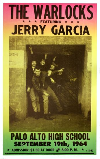 The Warlocks (Jerry Garcia) - Palo Alto High School - September 19, 1964 (Poster)