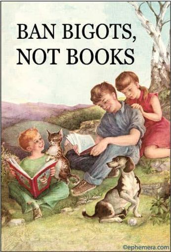 Ban Bigots, Not Books (Magnet)