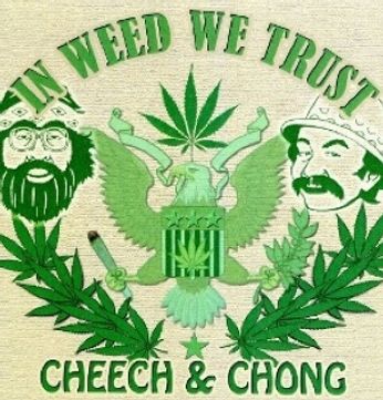 Cheech & Chong - In Weed We Trust (Sticker)