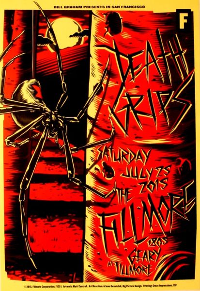 Death Grips - The Fillmore - July 25, 2015 (Poster) - Amoeba Music