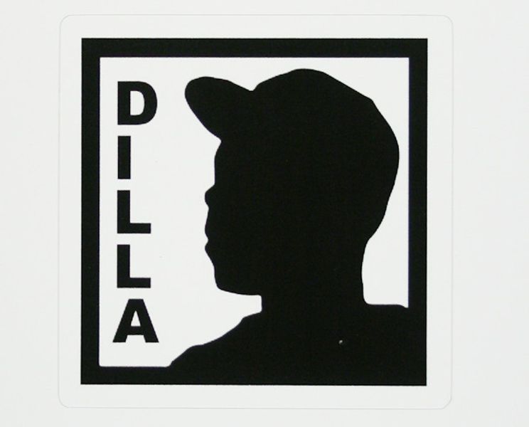 J Dilla Silhouette Sticker Amoeba Music