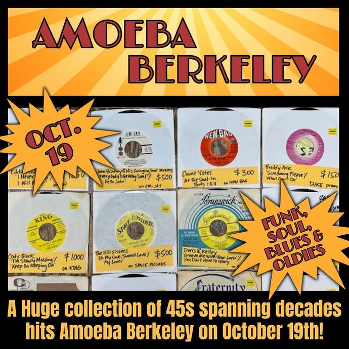 Massive 45s Collection at Amoeba Berkeley Saturday, October 19