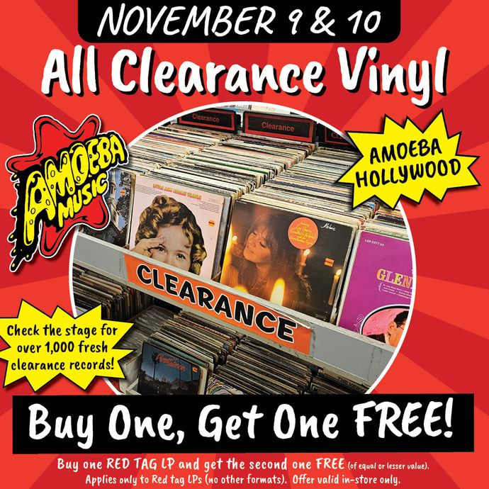 Clearance Vinyl BOGO Sale at Amoeba Hollywood November 9-10