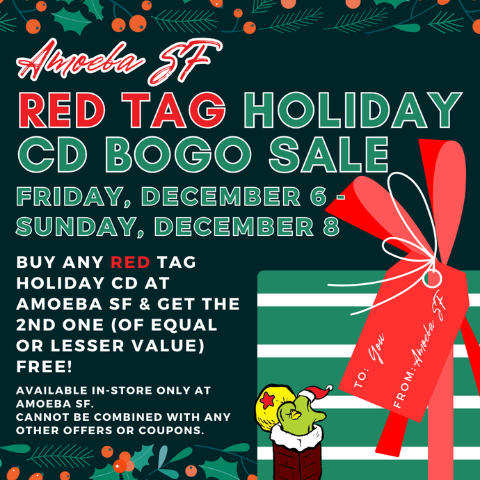 Holiday Music Red Tag CD BOGO Sale at Amoeba San Francisco December 6-8