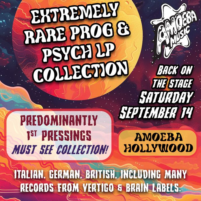 Rare Prog & Psych Vinyl Collection Arrives at Amoeba Hollywood Saturday, September 14