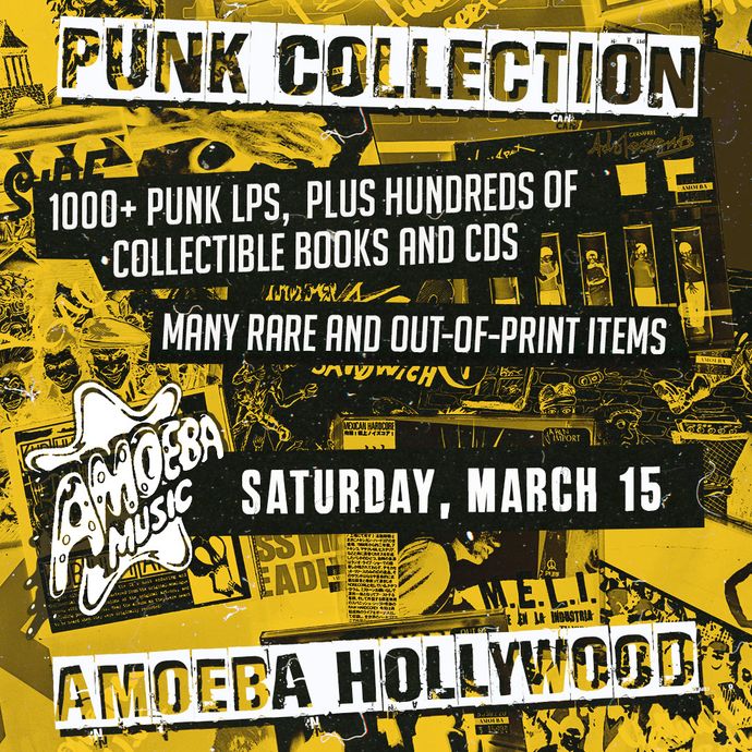 Amoeba Hollywood Unveils a Punk Collection Saturday, March 15th