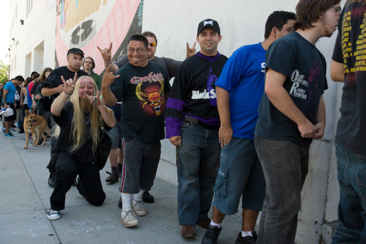 Ozzy fans at Amoeba